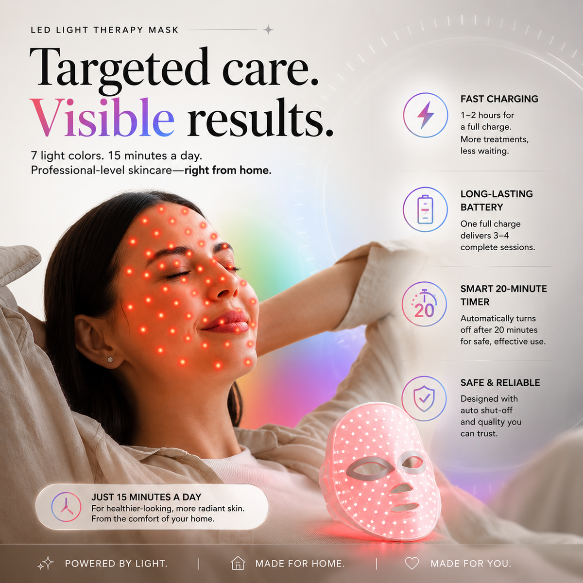 7-Color LED Therapy Mask